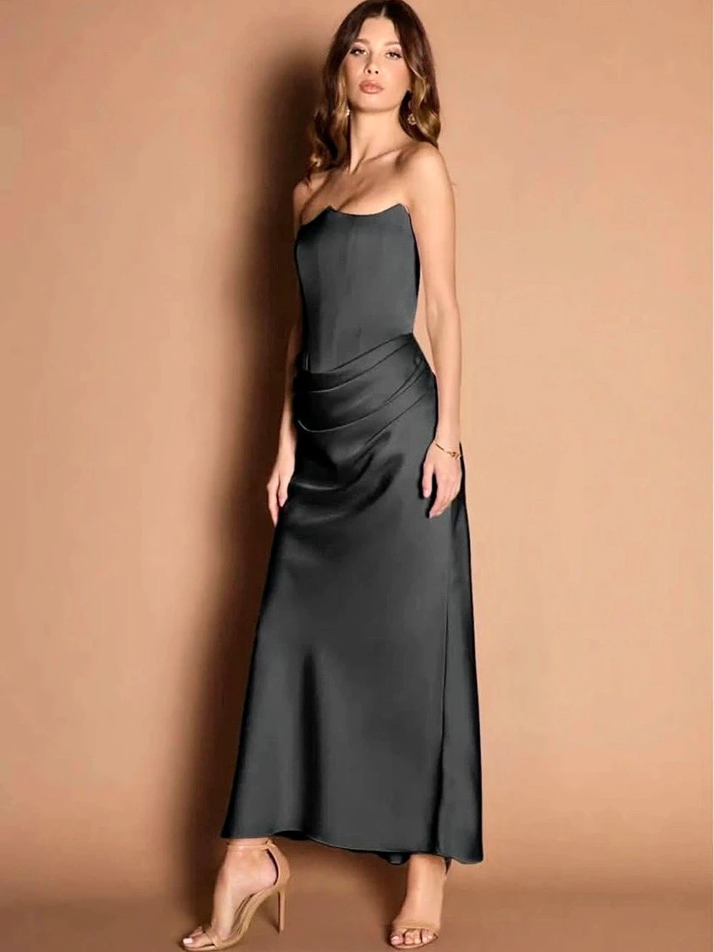 Azazie Debby Maxi Dress Black